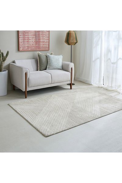 erorex Kasbah Annie Shaped Handtufted Wool Rug - 170x170 cm