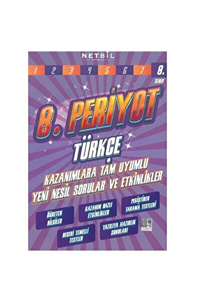 Genel Markalar 8. Sınıf Türkçe Soru Bankası Periyot Netbil (Güncel İçeriğe Sahiptir)