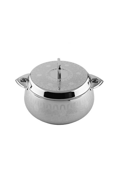 ALSAIF Myrna Stainless-steel Hotpot With Two Handles ,colour: Silver, Size:5000 ml