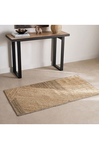 erorex Avesi Handmade Jute Cotton Rug - 80x150 cm