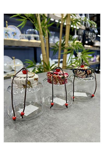 ACAR Red Borosilicate Glass Retro 280 ml Jar