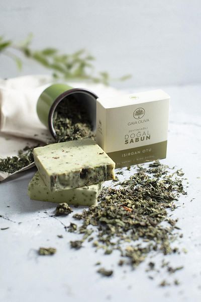 Gaia Oliva Handmade Natural Soap with Nettle and Olive Oil