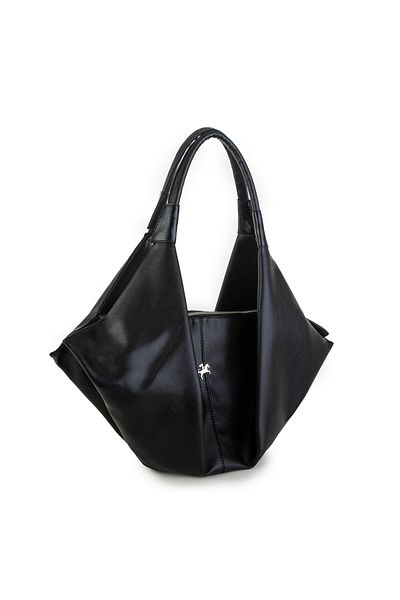 Nas Bag Geantă de umăr Nas cu garnitură din piele de căprioară