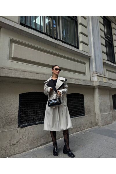 Sindimoda Adonis Oversize Cep Detaylı Trençkot 3954