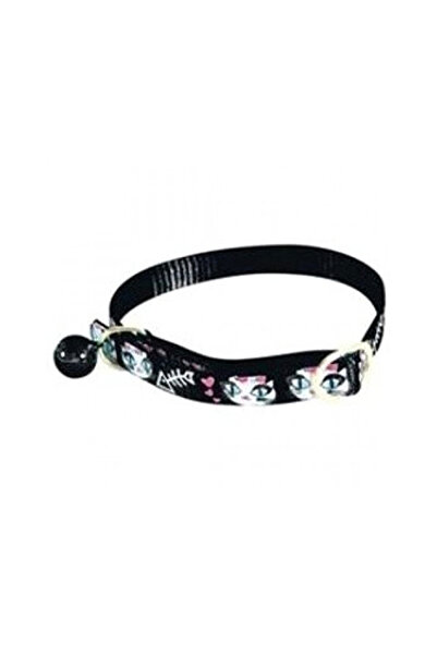 Zolux Nylon Collar Ladycat for Cats, 30cm, Black
