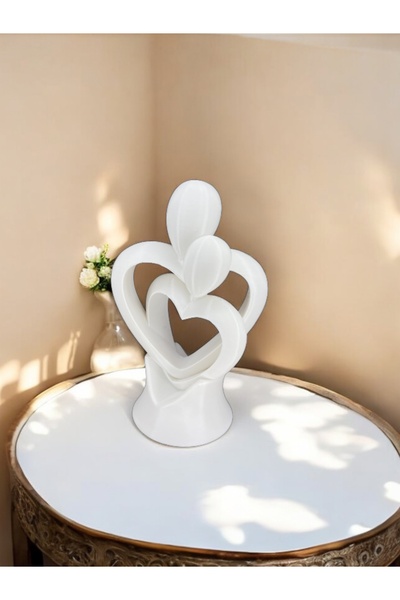 BOTE CONCEPT Dekoratif Sevgili Biblosu - Kalpli Romantik Figür - 14cm
