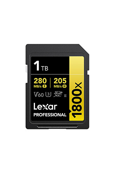 Lexar 1Tb Lsd1800001T-Bnnng Sd Professional 1800X Sdxc Uhs-Ii Card up to 280M...