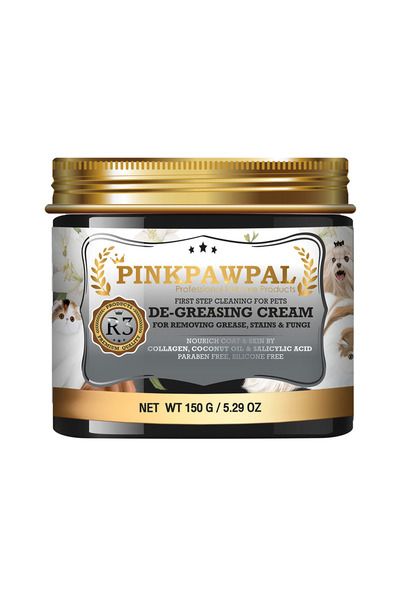PinkPawPal De-Greasing Cream - Degreasing cream for deep fur cleaning - 150 g