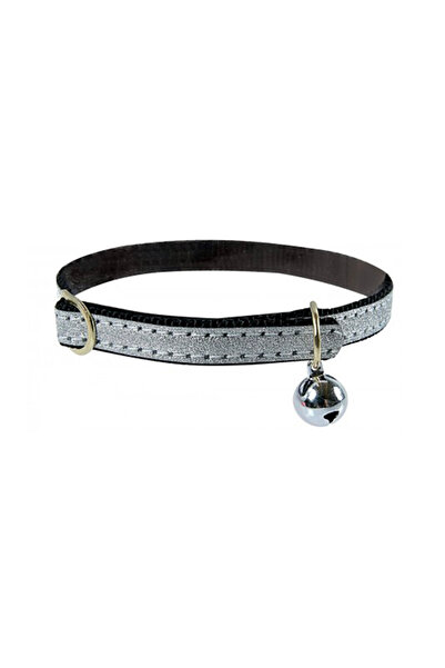 Zolux Nylon Collar Lame for Cats, 30cm, Black