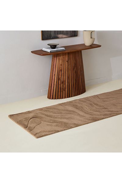 Home Box Milton Waves Knitted Microfibre Rug 80x230 cm
