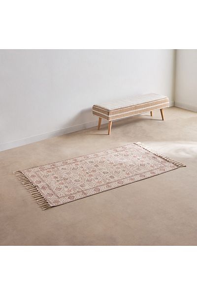 erorex Glimmer Juana Handmade Printed Dhurrie - 80x150 cm