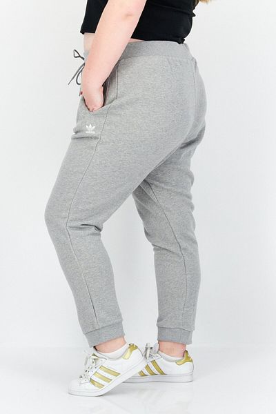 adidas Women Plus Size Drawstring Jogger Pants, Grey