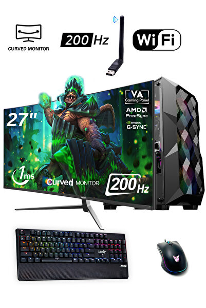 IZOLY Kadabra Y I5-12400f 16gb 256gb M.2 Nvme Rx 580 8gb 27" 200hz Oyuncu Mas...