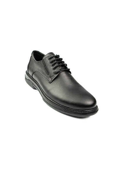 Nobel 1026 - 1 Чорні шкіряні чоловічі повсякденні черевики