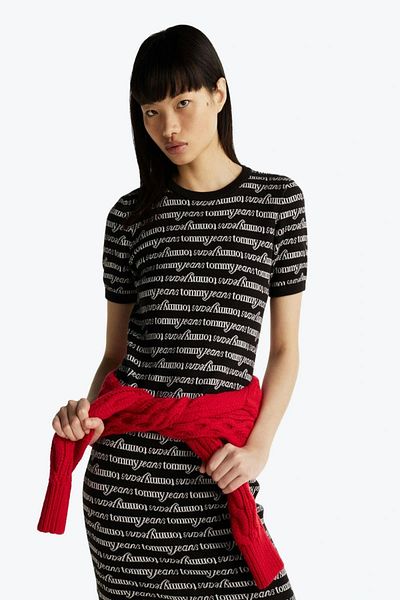 Tommy Hilfiger Women's Printed Mini Sweater Dress