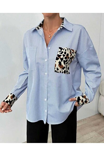 EMİRA LİFE ЖІНОЧА СОРОЧКА З ЛЕОПАРДОВИМ ПРИНТОМ