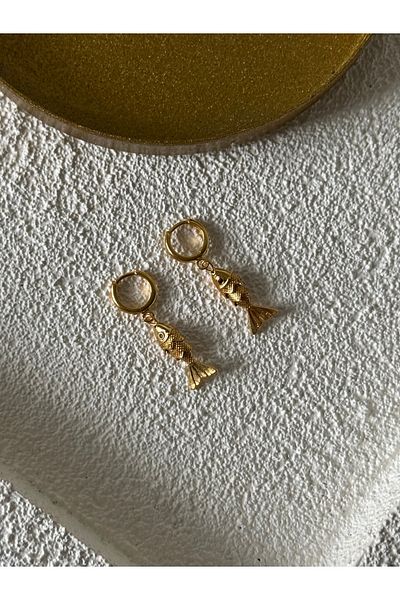 Rossetto Atelier Small Gold Fish Luck Earring