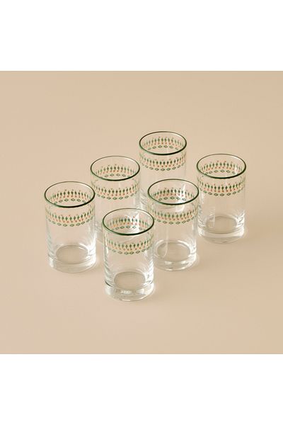Bella Maison Tulip Set of 6 Coffee and Water Glasses (100 Cc)