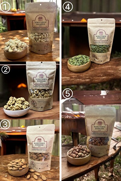 Kuruyemiş Dükkanı 1972 Çiğ Kuruyemiş Paketi (5Lİ)