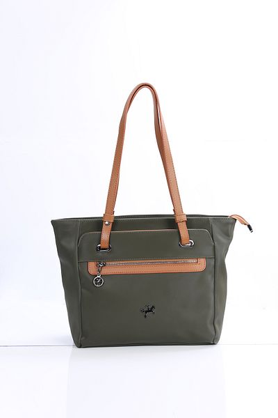Nas Bag Τσάντα ώμου με λεπτομέρεια τσέπης Nas Buzzy Embroidered Satin Fabric