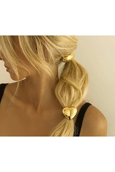 Monalisa Kadın Pinterest Gold Kalp Toka Tek Adet