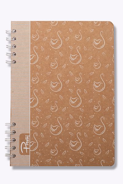 Prestij Τετράγωνο σημειωματάριο Swan Kraft 17x24