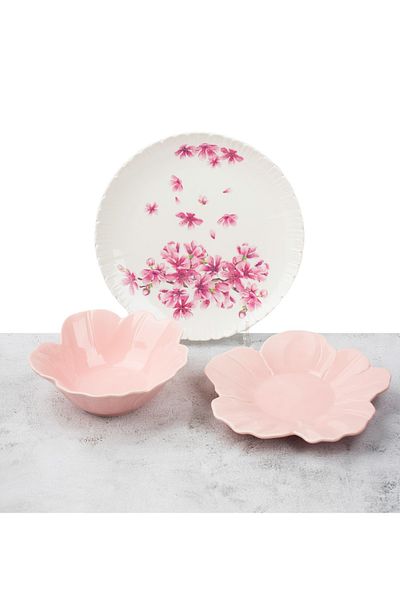 HIC Ceramic Breakfast Set Of 3 Pcs