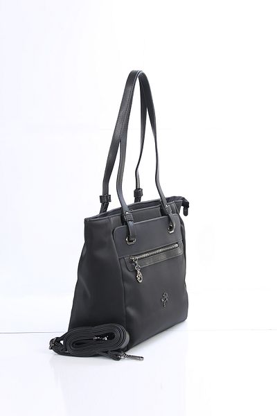 Nas Bag Τσάντα ώμου με λεπτομέρεια τσέπης Nas Buzzy Embroidered Satin Fabric