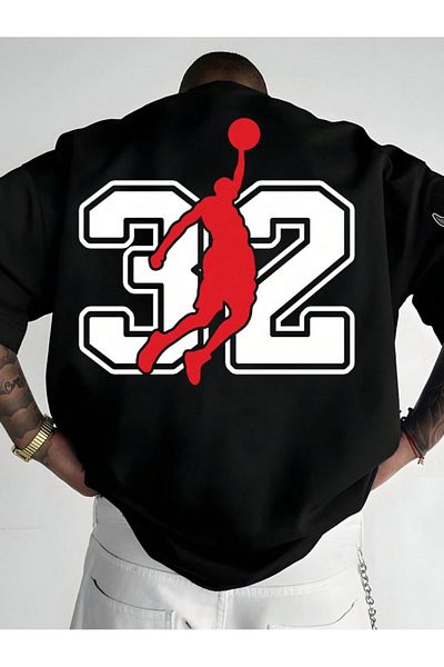 Revasser Unisex Ανδρικά/Γυναικεία 32 BASKET Μπλουζάκι μπλουζάκι από βαμβακερό μπλουζάκι με στάμπα