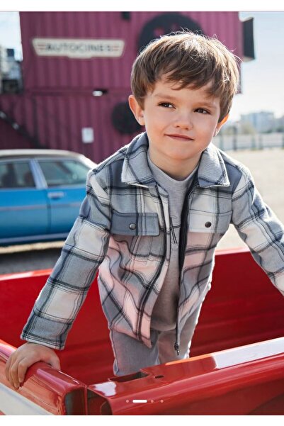 MAYORAL Cămașă pentru băiat în carouri Gri 4462