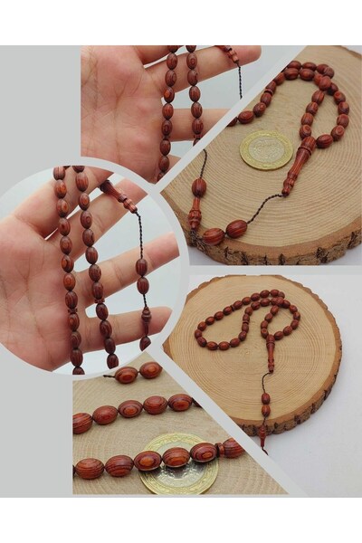 Yasamtohumu Капустяне дерево, мигдалеподібний виріз, 33 намистини, 6*9 мм (56...