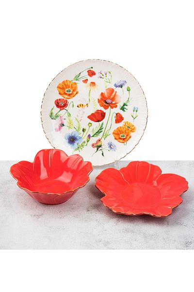 HIC Ceramic Breakfast Set Of 3 Pcs