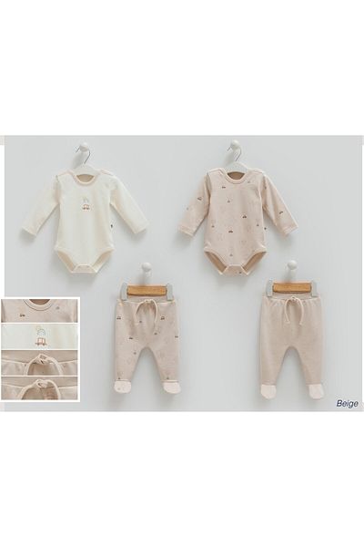 Caramell طقم بنطال Beti Giulia Beti 4LU Badi باللون البيج