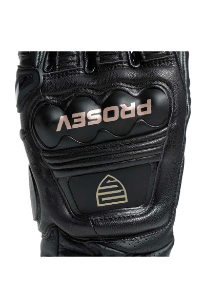 Prosev GL60 CARBON TİTANTUM DERİ ELDİVEN SİYAH