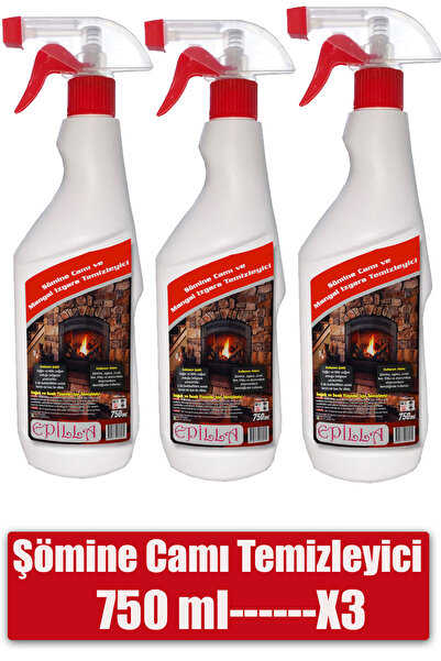 Epilla Şömine Camı Izgara Temizleyici Sprey 750 ml-3 Adet