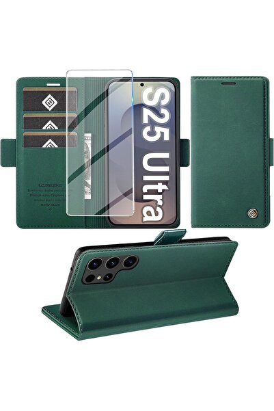 Rivor حافظة سامسونج جالاكسي S25 الترا مع غطاء حماية للكاميرا وحامل بطاقات ومح...