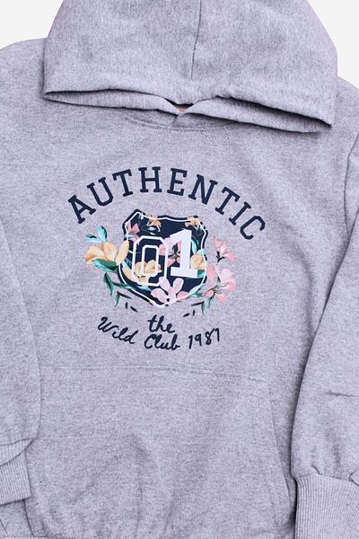 FYK KİDS GIRLS TEXT PRINTED HOODED TRACKSUIT