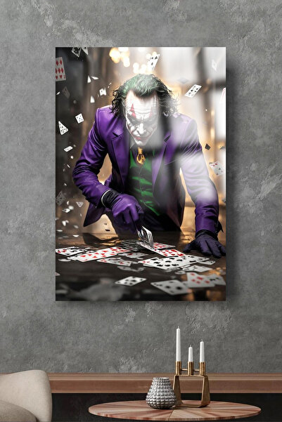 TAULART JOKER NEVEROVATAN DIZAJN KARTICA NELOŠIV LUKSUZNI STAKLENI STOL ULTRA...