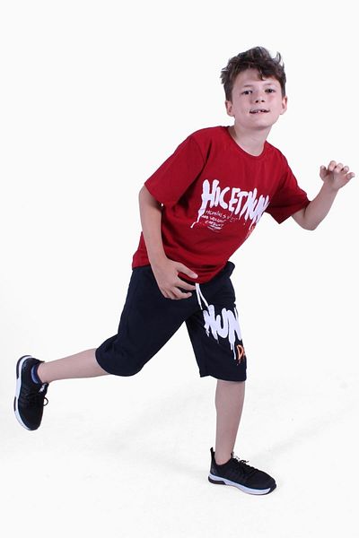 FYK KİDS Dg-nuk Text Printed Boy's Summer Suit