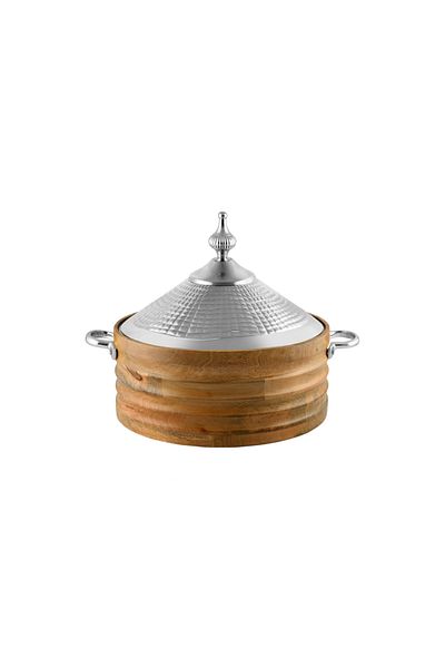 ALSAIF Sultana Hotpot Stainless Steel,size :6,5 Liter,colour: Silver