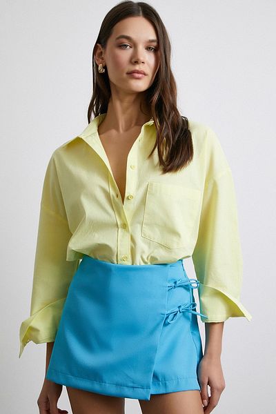 Never more Yellow Poplin Must Have Shirt