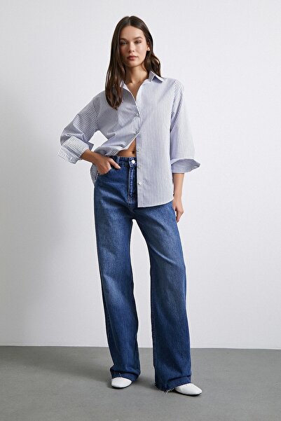 Never more White Sailor Patterned Shirt