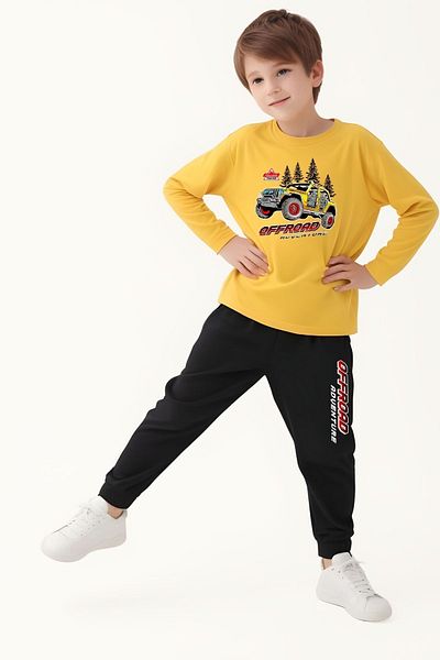 FYK KİDS Printed Bottom-Top Set for Boy