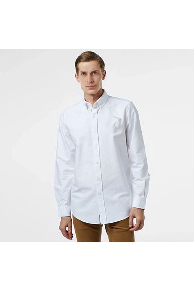 Tam12den Home Ανδρικό πουκάμισο Slim Fit Cotton Lycra Λευκό Χρώμα