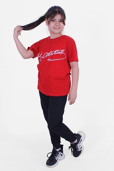 FYK KİDS Ataturk-signature-flag Printed Unisexs Set