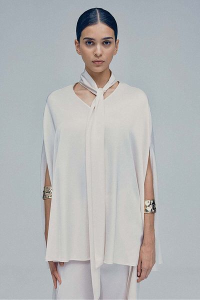 H&M Satin cape blouse
