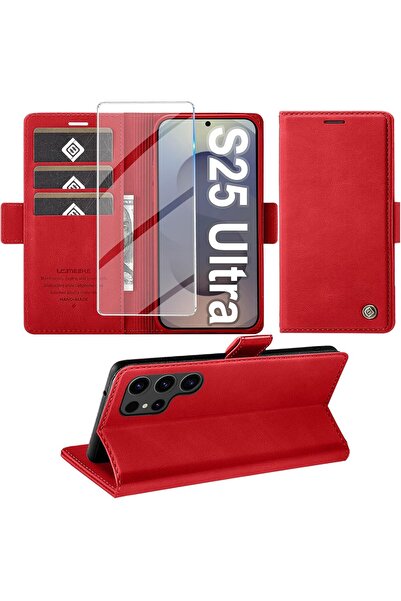 Rivor حافظة سامسونج جالاكسي S25 الترا مع غطاء حماية للكاميرا وحامل بطاقات ومح...