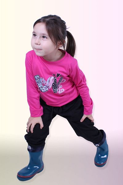 FYK KİDS GIRL'S TOP-BOTTOM LONG SLEEVE SUIT