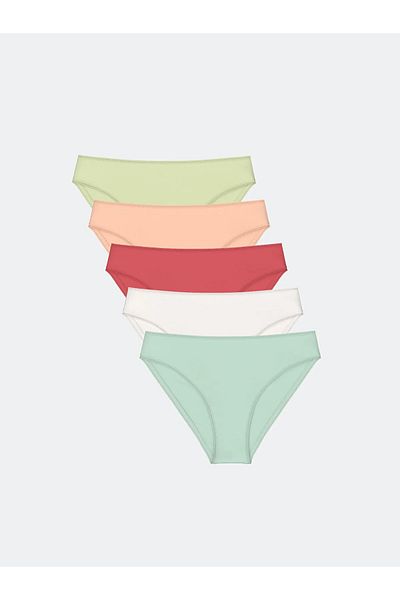 LC Waikiki Chiloți de bikini simpli verzi DREAM Pachet de 5