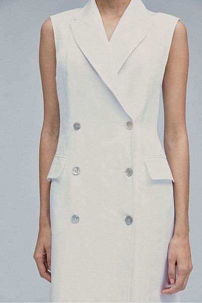 H&M Linen-blend blazer dress